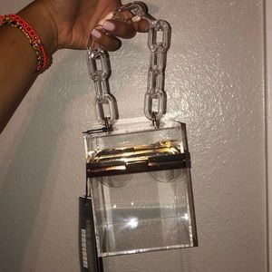 Clear box cube bag
